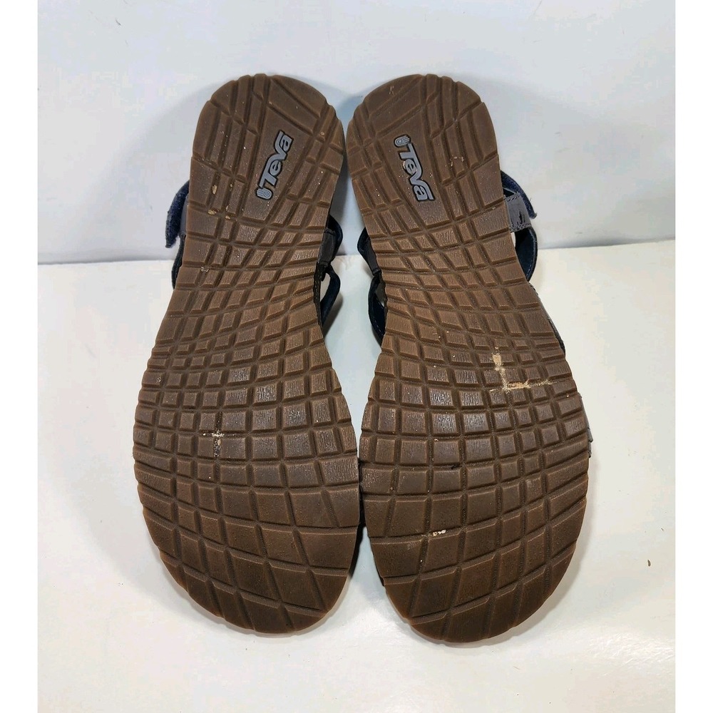 Teva Cabrillo Leather Ankle Strap Sandals Womens 10 Gray Comfort Walking - Picture 8 of 11